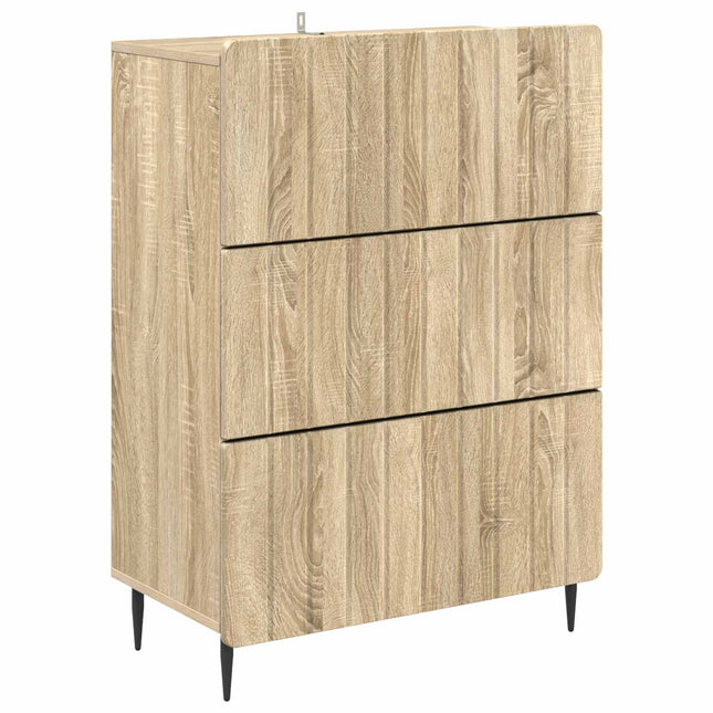 Lådans skåp 66 x 34,5 x 92 cm Konstruerat trä Sonoma-ek