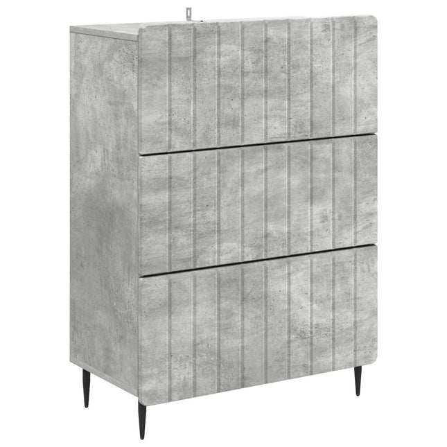 Lådans skåp 66 x 34,5 x 92 cm Konstruerat trä Betonggrå