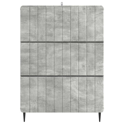 Lådans skåp Betonggrå 66 x 34,5 x 92 cm Konstruerat trä