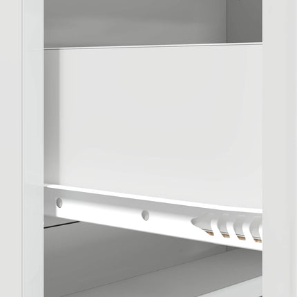 Lådans skåp Vit högglans 66 x 34,5 x 92 cm Konstruerat trä