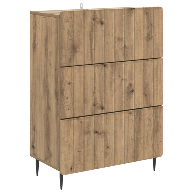 Lådans skåp 66 x 34,5 x 92 cm Konstruerat trä Artisan-ek