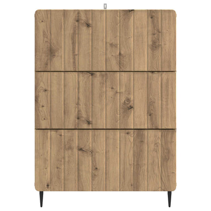 Lådans skåp Artisan-ek 66 x 34,5 x 92 cm Konstruerat trä