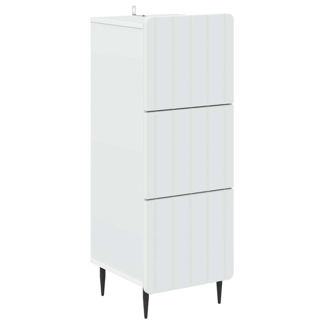 Lådans skåp Vit 33 x 34,5 x 92 cm Konstruerat trä