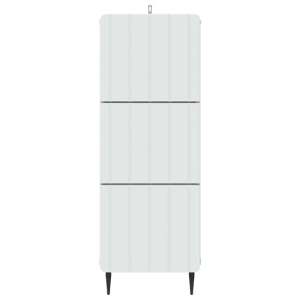 Lådans skåp Vit 33 x 34,5 x 92 cm Konstruerat trä