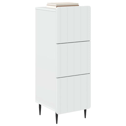 Lådans skåp Vit 33 x 34,5 x 92 cm Konstruerat trä