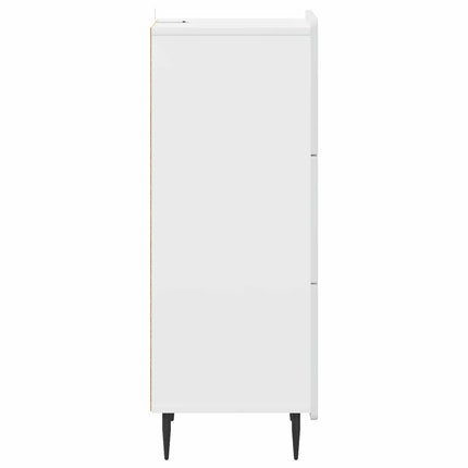 Lådans skåp Vit 33 x 34,5 x 92 cm Konstruerat trä