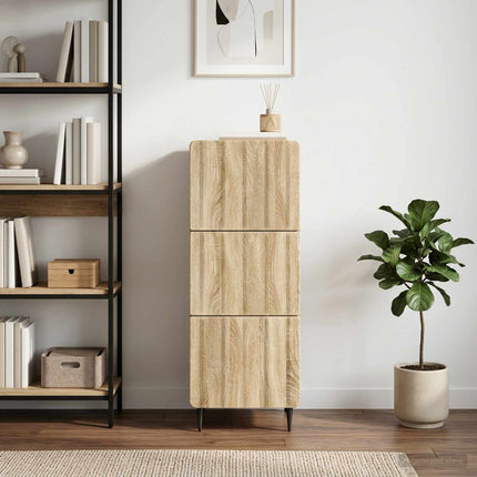 Lådans skåp Sonoma-ek 33 x 34,5 x 92 cm Konstruerat trä