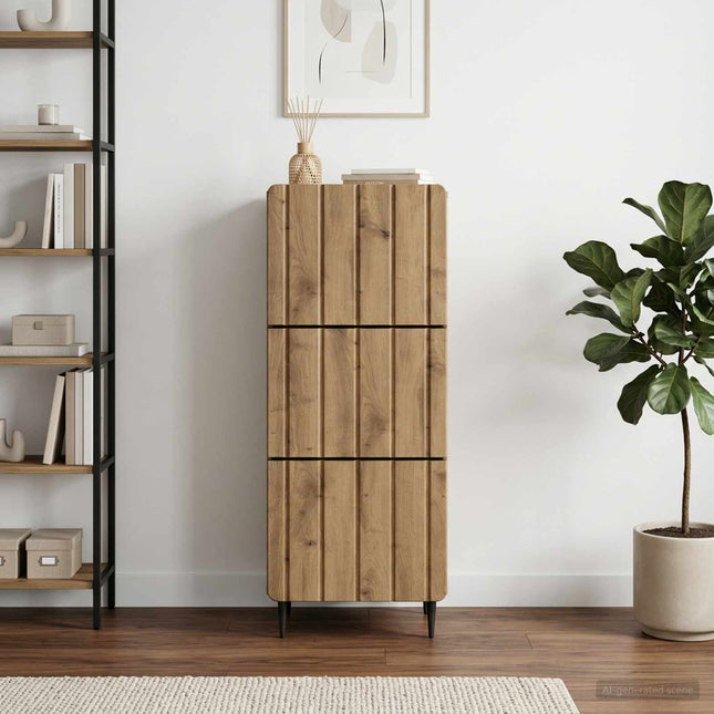 Lådans skåp 33 x 34,5 x 92 cm Konstruerat trä Artisan-ek