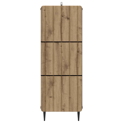 Lådans skåp Artisan-ek 33 x 34,5 x 92 cm Konstruerat trä