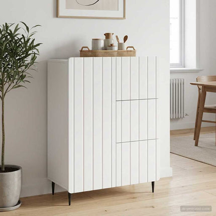 Sideboard Vit 66 x 34,5 x 91,5 cm Konstruerat trä