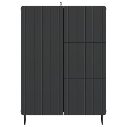 Sideboard med låda Svart 66 x 34,5 x 91,5 cm Konstruerat trä
