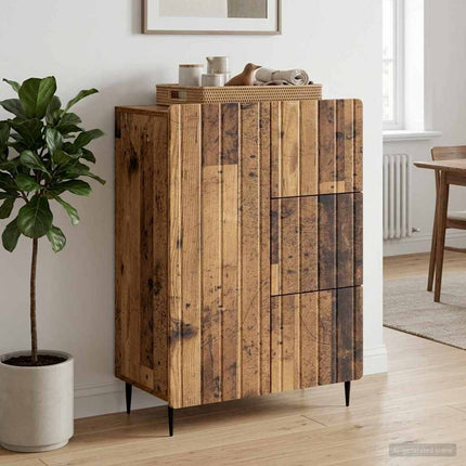 Sideboard Gammalt trä 66 x 34,5 x 91,5 cm Konstruerat trä