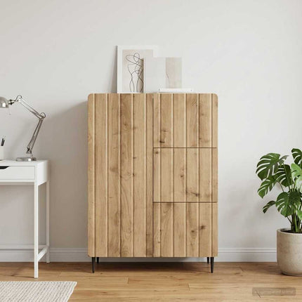 Sideboard Artisan-ek 66 x 34,5 x 91,5 cm Konstruerat trä