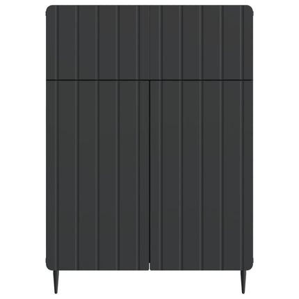 Sideboard med låda Svart 66 x 34,5 x 92 cm Konstruerat trä
