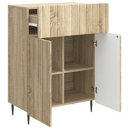 Sideboard med låda Sonoma-ek 66 x 34,5 x 92 cm Konstruerat trä