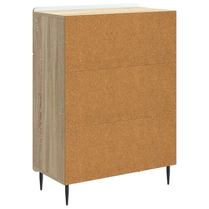 Sideboard med låda Sonoma-ek 66 x 34,5 x 92 cm Konstruerat trä