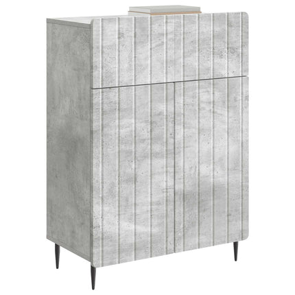 Sideboard med låda Betonggrå 66 x 34,5 x 92 cm Konstruerat trä