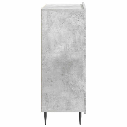 Sideboard med låda Betonggrå 66 x 34,5 x 92 cm Konstruerat trä