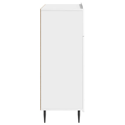 Sideboard Vit högglans 66 x 34,5 x 92 cm Konstruerat trä