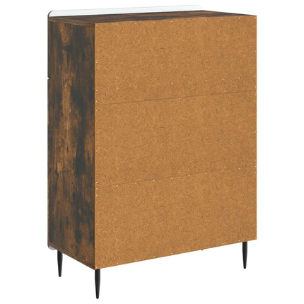 Sideboard med låda Rökt ek 66 x 34,5 x 92 cm Konstruerat trä
