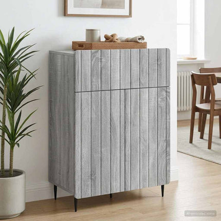 Sideboard Grå sonoma-ek 66 x 34,5 x 92 cm Konstruerat trä