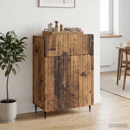 Sideboard Gammalt trä 66 x 34,5 x 92 cm Konstruerat trä