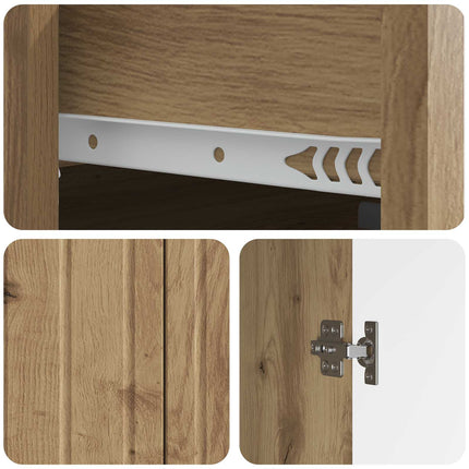 Sideboard Artisan-ek 66 x 34,5 x 92 cm Konstruerat trä