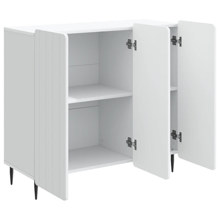 Sideboard Vit 89 x 34,5 x 82 cm Konstruerat trä