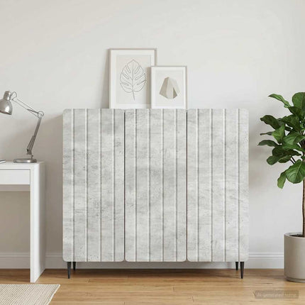 Sideboard Betonggrå 89 x 34,5 x 82 cm Konstruerat trä