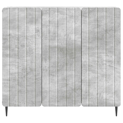 Sideboard Betonggrå 89 x 34,5 x 82 cm Konstruerat trä