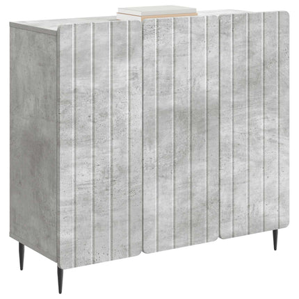 Sideboard Betonggrå 89 x 34,5 x 82 cm Konstruerat trä