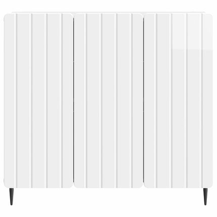 Sideboard Vit högglans 89 x 34,5 x 82 cm Konstruerat trä