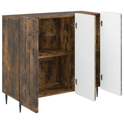 Sideboard Rökt ek 89 x 34,5 x 82 cm Konstruerat trä