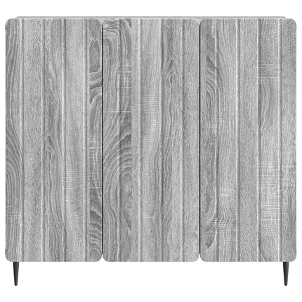 Sideboard Grå sonoma-ek 89 x 34,5 x 82 cm Konstruerat trä