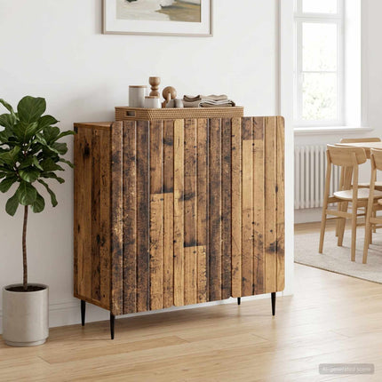 Sideboard Gammalt trä 89 x 34,5 x 82 cm Konstruerat trä