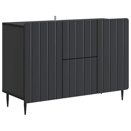 Sideboard med låda Svart 89 x 34,5 x 62 cm Konstruerat trä