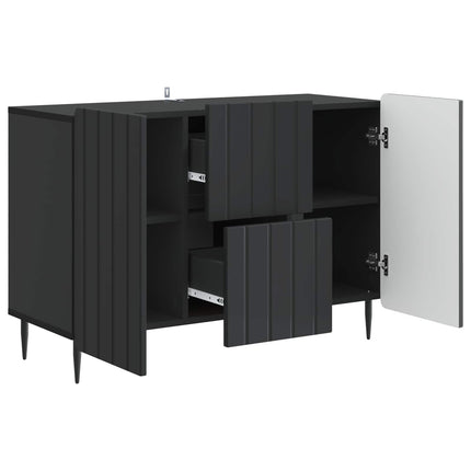 Sideboard med låda Svart 89 x 34,5 x 62 cm Konstruerat trä