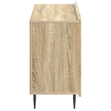 Sideboard med låda Sonoma-ek 89 x 34,5 x 62 cm Konstruerat trä