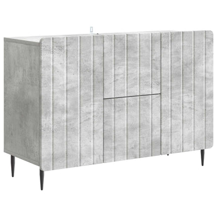 Sideboard med låda Betonggrå 89 x 34,5 x 62 cm Konstruerat trä