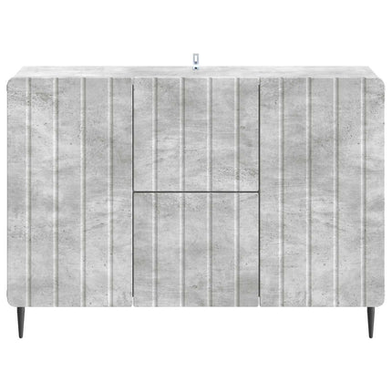 Sideboard med låda Betonggrå 89 x 34,5 x 62 cm Konstruerat trä