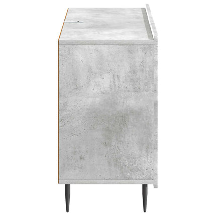 Sideboard med låda Betonggrå 89 x 34,5 x 62 cm Konstruerat trä