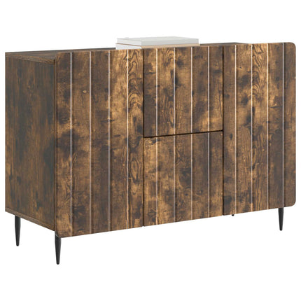 Sideboard med låda Rökt ek 89 x 34,5 x 62 cm Konstruerat trä