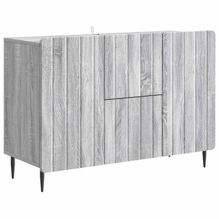 Sideboard Grå sonoma-ek 89 x 34,5 x 62 cm Konstruerat trä
