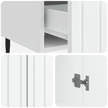 Sideboard Vit 66 x 34,5 x 97 cm Konstruerat trä