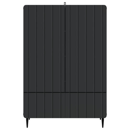 Sideboard med låda Svart 66 x 34,5 x 97 cm Konstruerat trä