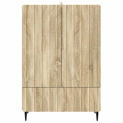 Sideboard med låda Sonoma-ek 66 x 34,5 x 97 cm Konstruerat trä