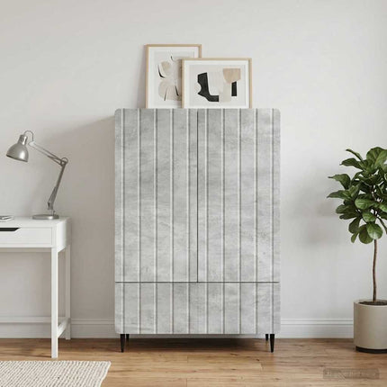 Sideboard med låda Betonggrå 66 x 34,5 x 97 cm Konstruerat trä