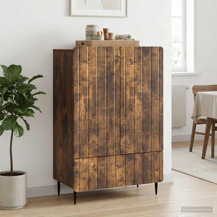 Sideboard Rökt ek 66 x 34,5 x 97 cm Konstruerat trä