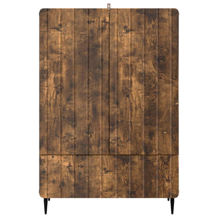 Sideboard med låda Rökt ek 66 x 34,5 x 97 cm Konstruerat trä