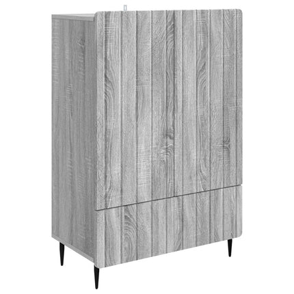 Sideboard Grå sonoma-ek 66 x 34,5 x 97 cm Konstruerat trä